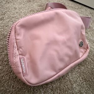 Pink Lululemon belt bag